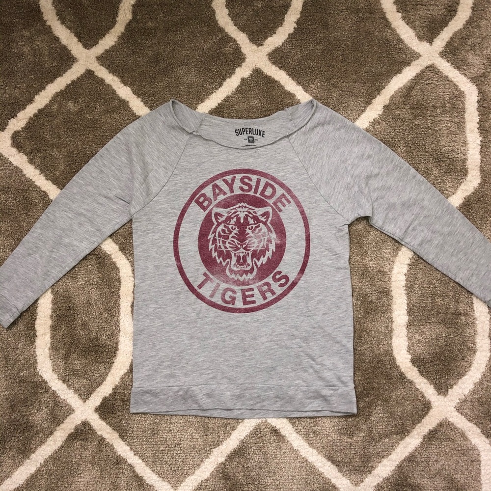 Saved By The Bell Bayside Tigers Gray Sweatshirt